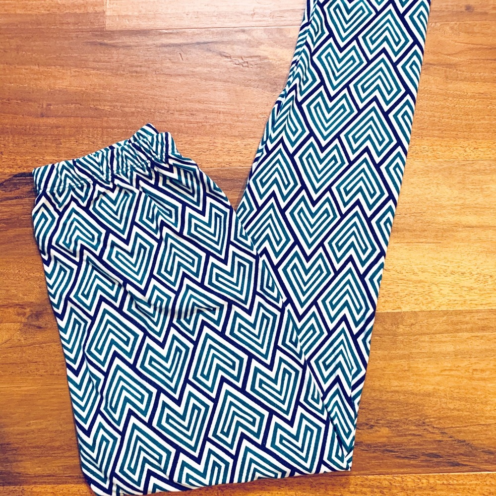 LULAROE one size BUTTER leggings BLUE green